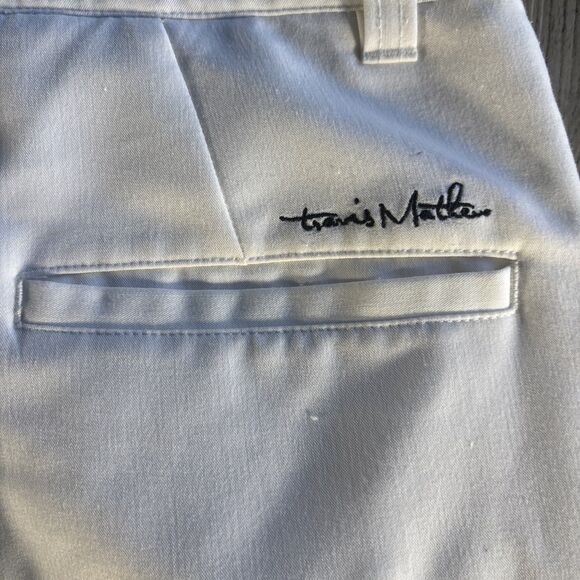 Travis Mathew Mens Golf Shorts Casual Stretch White Size 36 - Picture 8 of 10